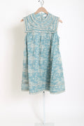 Kirsten Print Flared Mini Dress - Sky